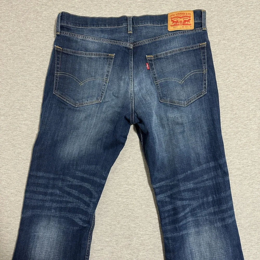 Levi's 527 Slim Bootcut Jeans Dark Wash Denim Blue Men's W36 L30